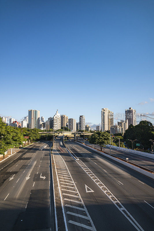 23 de Maio大道，靠近Ibirapuera公园，圣保罗市